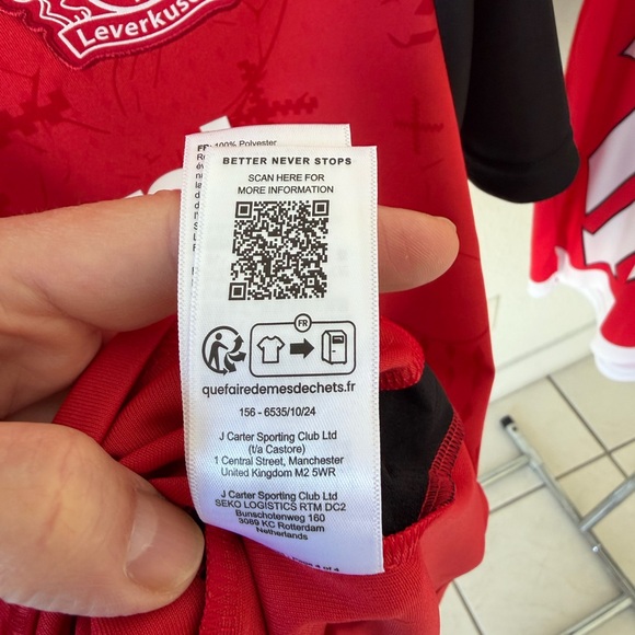 Bayer Leverkusen Home Jersey Castore Florian Wirtz #10 Original Men XL 2024/25 - Picture 5 of 13